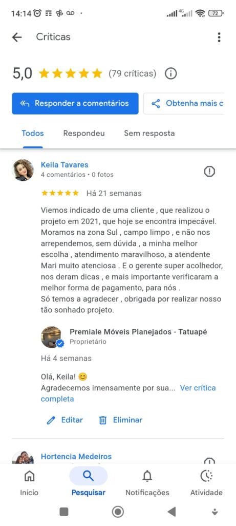 depoimento Premale moveis planejados google carrão e região